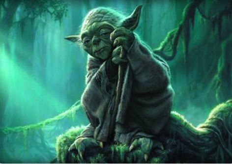 Yoda in Dagobah